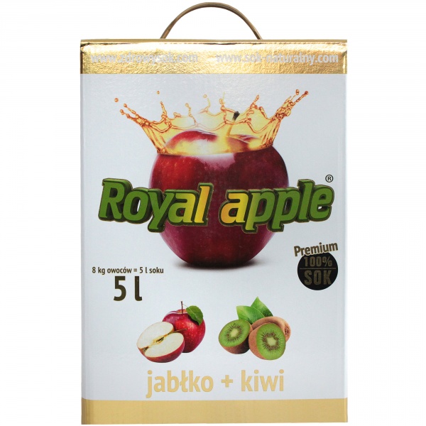 Sok jabłko-kiwi Royal Aapple bezpośrednio tłoczony 5L 