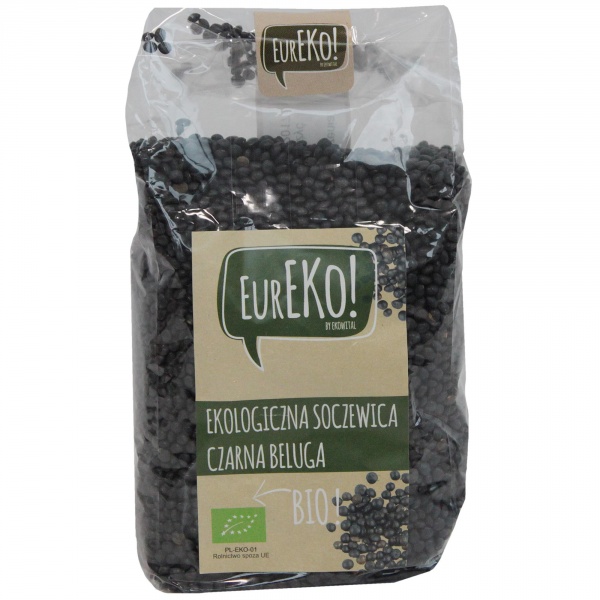 Soczewica czarna beluga bio - eureko. 