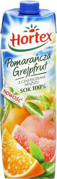 Sok Hortex pomarańcza grejpfrut 100% 