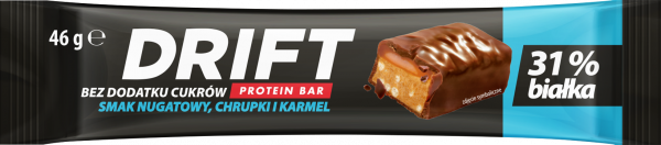 Baton Drift proteinowy o smaku nugat-karmel 