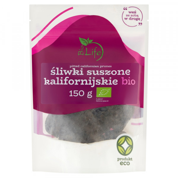 Śliwki Bio Life suszone kalifornijskie bez pestek 150g