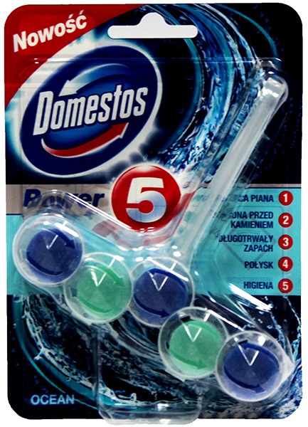 DOMESTOS POWER 5 OCEAN KOSTKA TOALETOWA 55 G