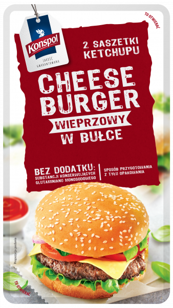 Cheeseburger Konspol wieprzowy 