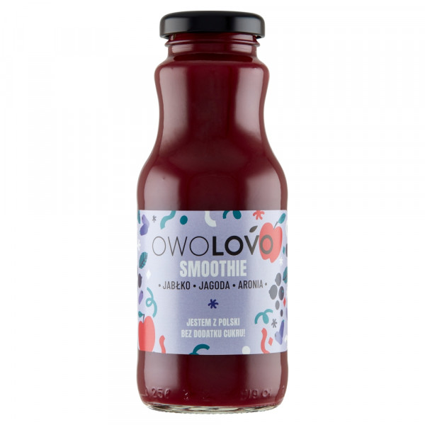 Smoothie Owolovo jabłko-jagoda-aronia but.szkło