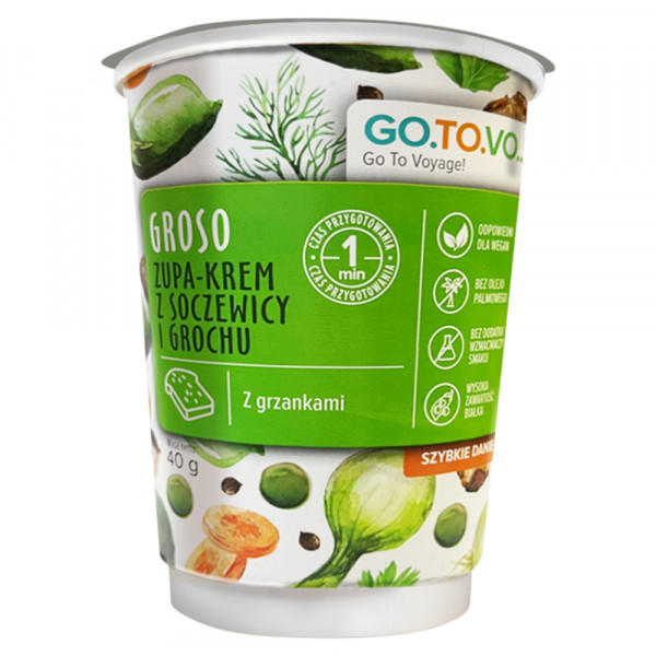 Zupa instant GO.TO.VO groso krem z soczewicy i grochu 
