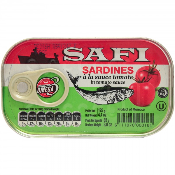 Sardynki safi sos pomidorowy 