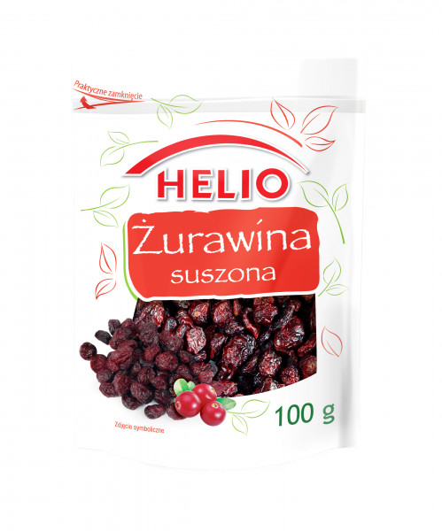 Żurawina suszona 100 g Helio