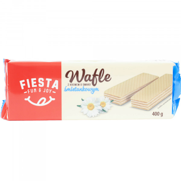 Wafle Fiesta z kremem śmietankowym 