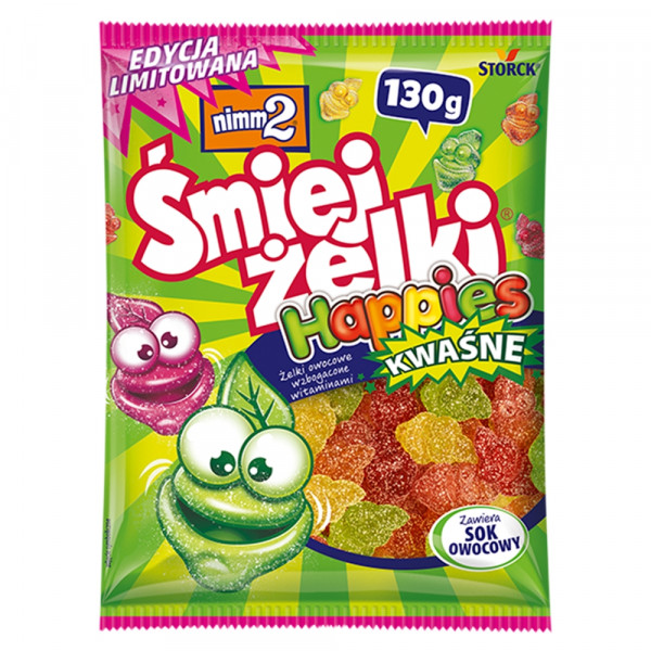 Nimm2 Śmiejżelki Happies Kwaśne 130g