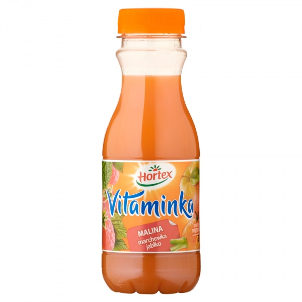 Hortex Vitaminka Malina marchewka jabłko Sok butelka aPet 300 ml