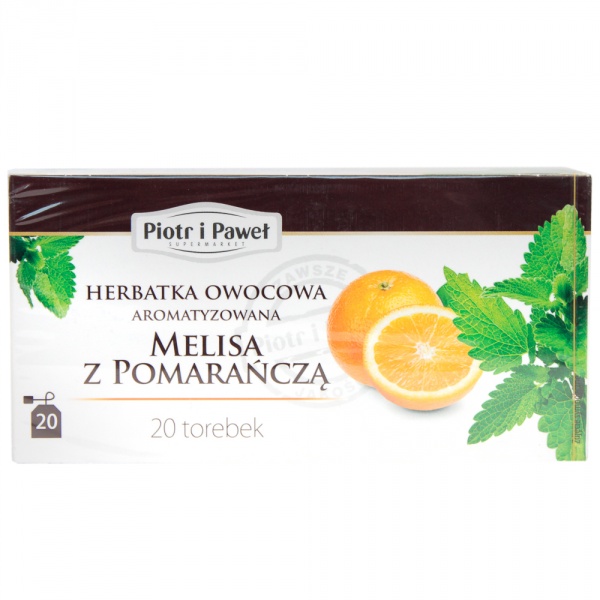 Herbata owocowa o smaku Melisy z Pomarańczą Piotr i Paweł
