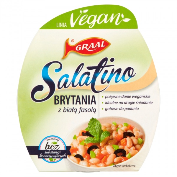 Salatino vegan Brytania z białą fasolą 