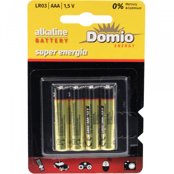 Baterie Domio alkaliczna AAA LR03 