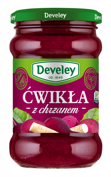 Ćwikła Develey z chrzanem słoik