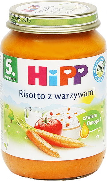 Danie Hipp Risotto z warzywami Bio