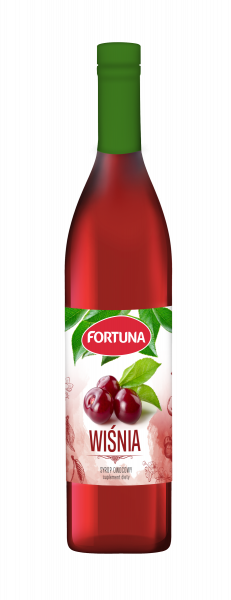 Syrop Fortuna 30% soku smak wiśniowy 440ml 