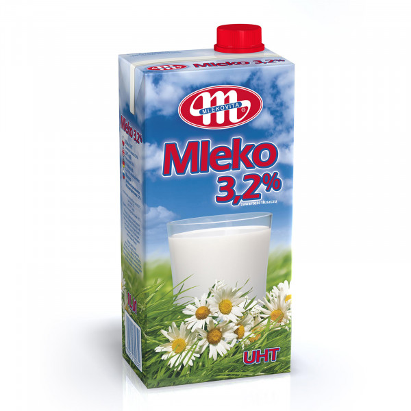 Mlekovita Mleko UHT 3,2% tłuszczu 1l