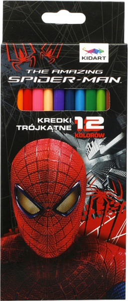 Kredki trójkątne 12 kolorów amazing spider man 11 