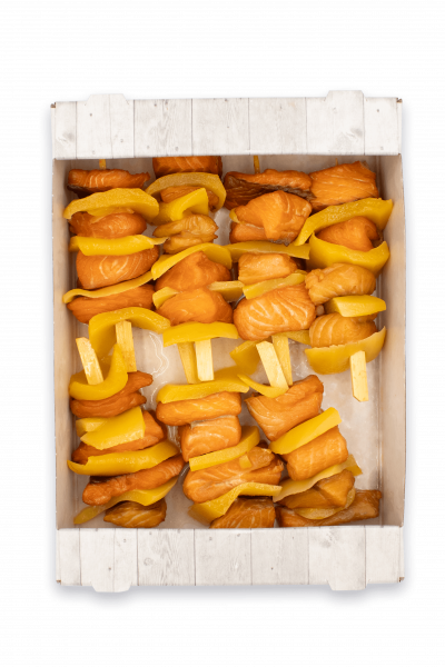 Łosoś Pescadero szaszłyk wędzony na ciepło z mango kg 