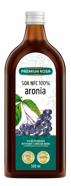 Premium Rosa Sok NFC 100 % aronia 500 ml