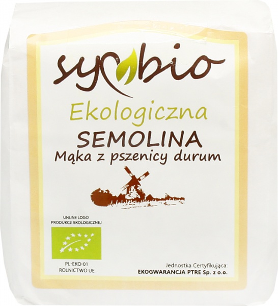 Mąka Semolia z pszenicy Durum eko Symbio