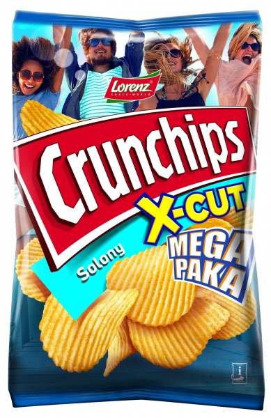 Chipsy Crunchips x-cut solony 