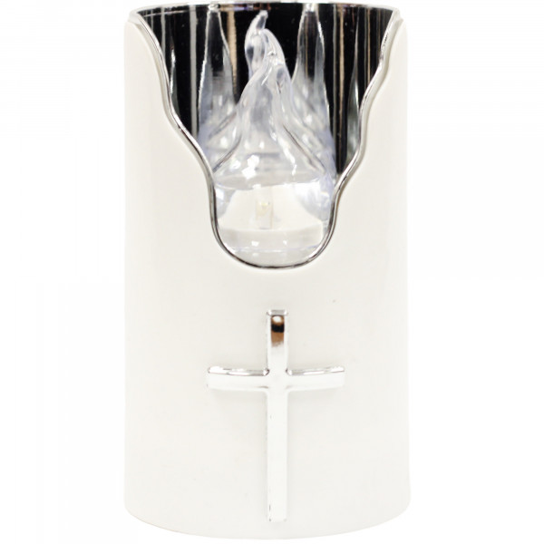 Wkład do znicza Subito led c707 12,5cm złoto-czerwony