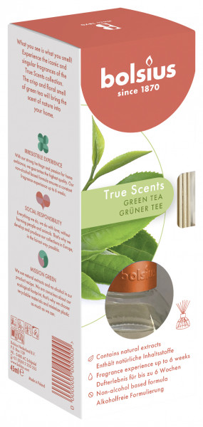 Dyfuzor zapachowy Bolsius true scents zielona herbata 