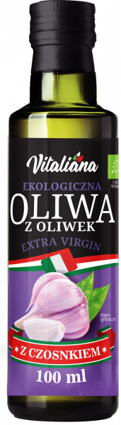Oliwa z oliwek czosnek bio 