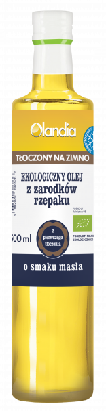 Eko olej rzepakowy o smaku masła- złoto polskie 