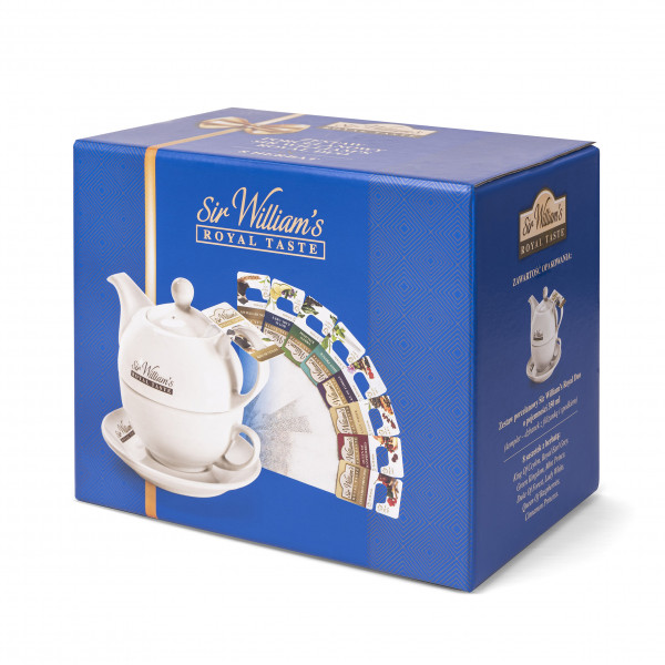 Zestaw Prezentowy Sir William's Royal Taste Dzbanek + mix 8 herbat 25g