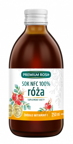 Premium Rosa 100% sok z owoców dzikiej róży 250 ml