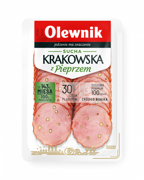 Sucha krakowska z pieprzem 80 g Olewnik