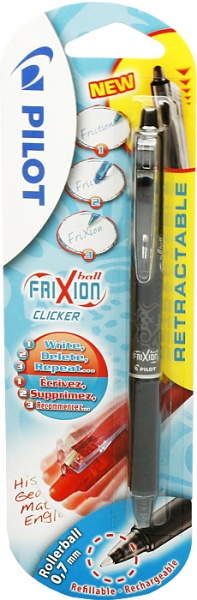 Pilot wymazywalny automatyczny długopis Frixion Clicker czarny 1 sztuka
