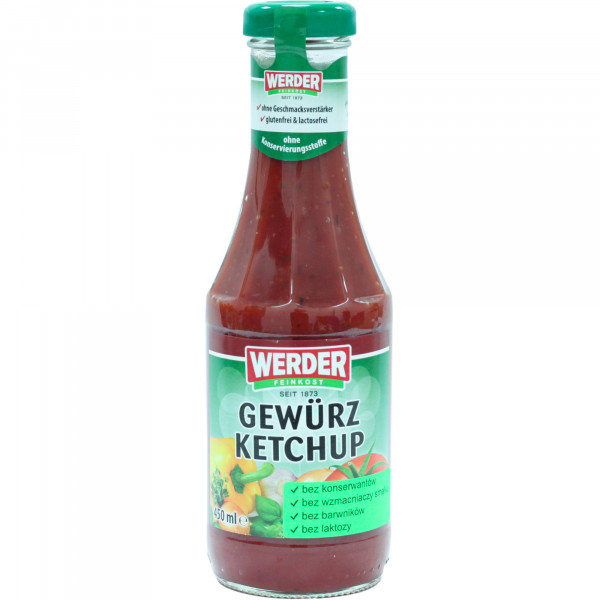 Ketchup Werder z przyprawami 450ml 