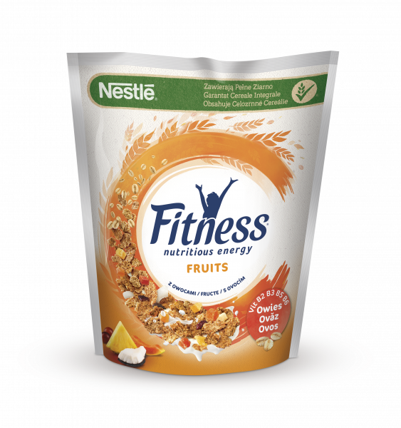 Nestlé Fitness Fruits Płatki śniadaniowe 225 g