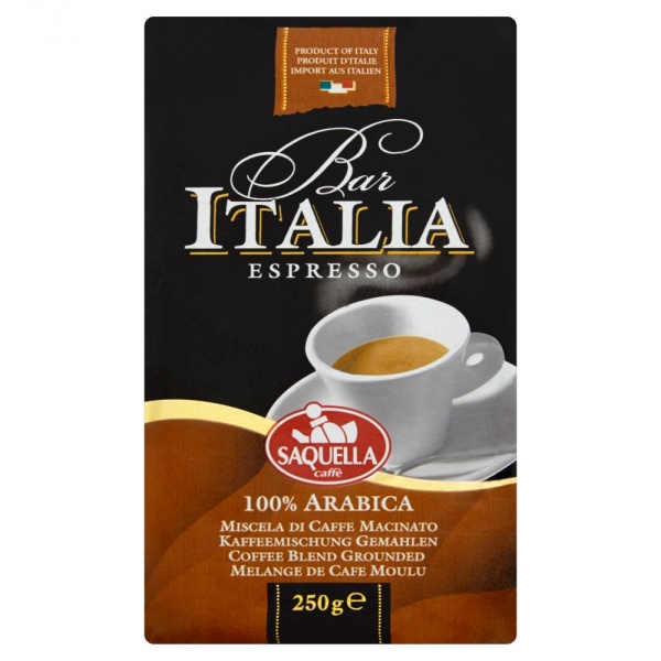 Saquella Bar Italia Espresso 100% Arabica 250 g