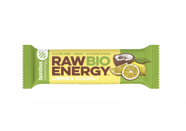 Baton raw energy bio cytryna - kokos 
