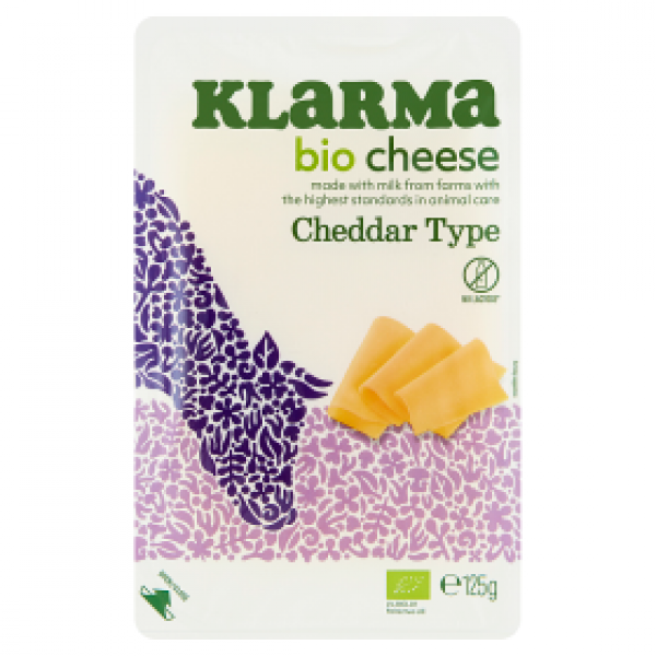 Ser klarma cheddar type bio plastry 
