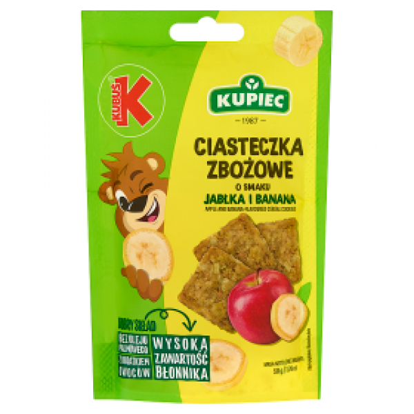Ciasteczka Kupiec Kubuś zbożowe jabłko-banan