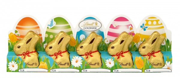 Lindt GOLD BUNNY Milk Mini Tag 5x10g