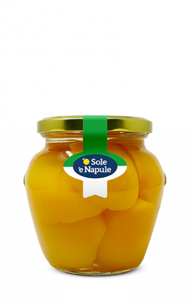 Brzoskwinie o Sole&#039;e Napule połowki w syropie słoik 