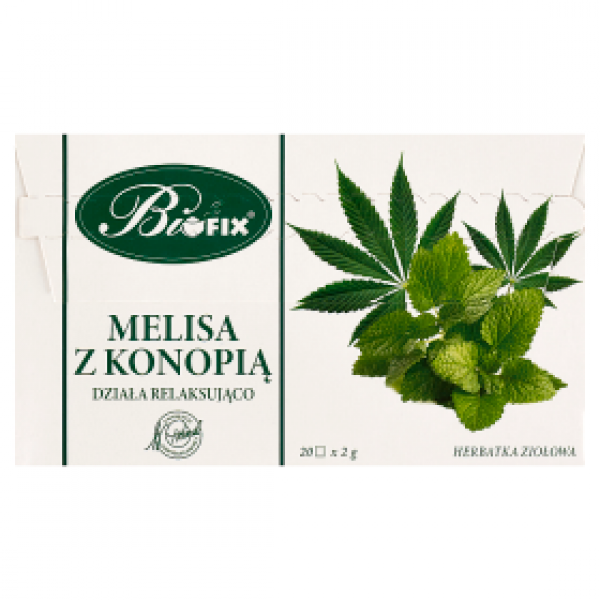 Bifix Melisa z Konopią Herbatka Ziołowa Ekspresowa 20x2g