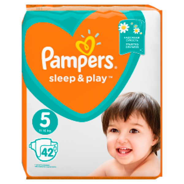 Pampers Sleep&amp;Play, rozmiar 5, 42 pieluszek, 11-16 kg 