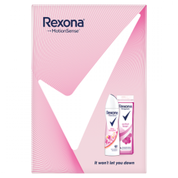 Zestaw Rexona Women Sexy bouquet Antyperspirant w aerozolu 150 ml + Orchid fresh Żel pod prysznic 250 ml