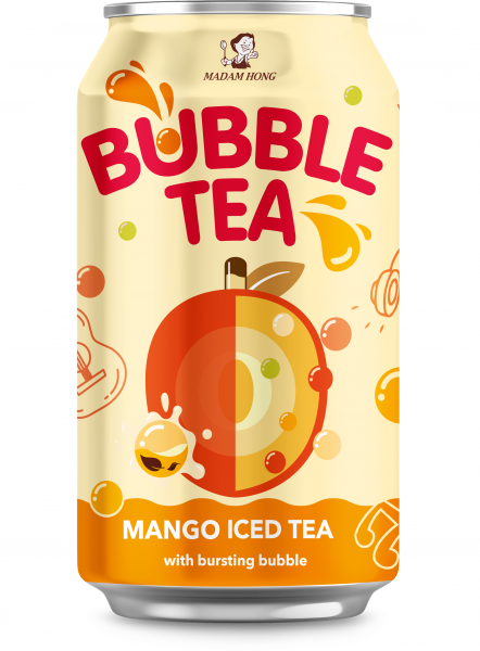 Napój niegazowany Madam Hong Bubble Tea mango iced 