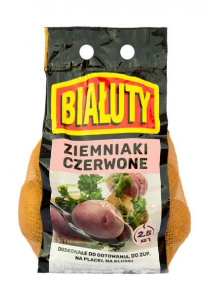 ZIEMNIAK JADALNY CZERWONY POLSKA  2KG BIAŁUTY