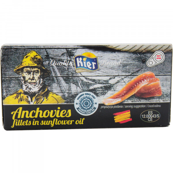 Filety anchovies w oleju kier 