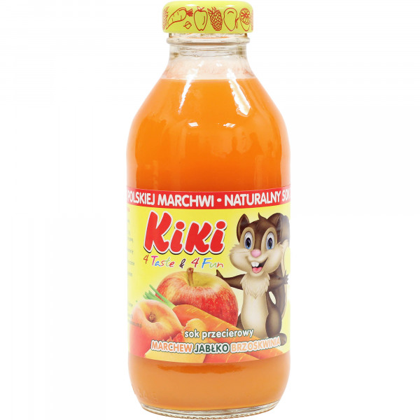 Sok Kiki marchew jabłko brzoskwinia 330ml 