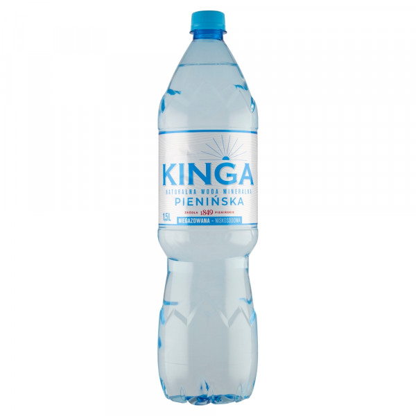 Woda niegazowana Kinga Pienińska mineralna doliczana jest kaucja 0,50 zł